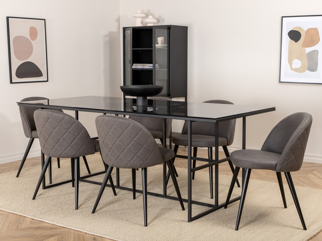 Stolica Dallas 2640 (Sivo + Crno)