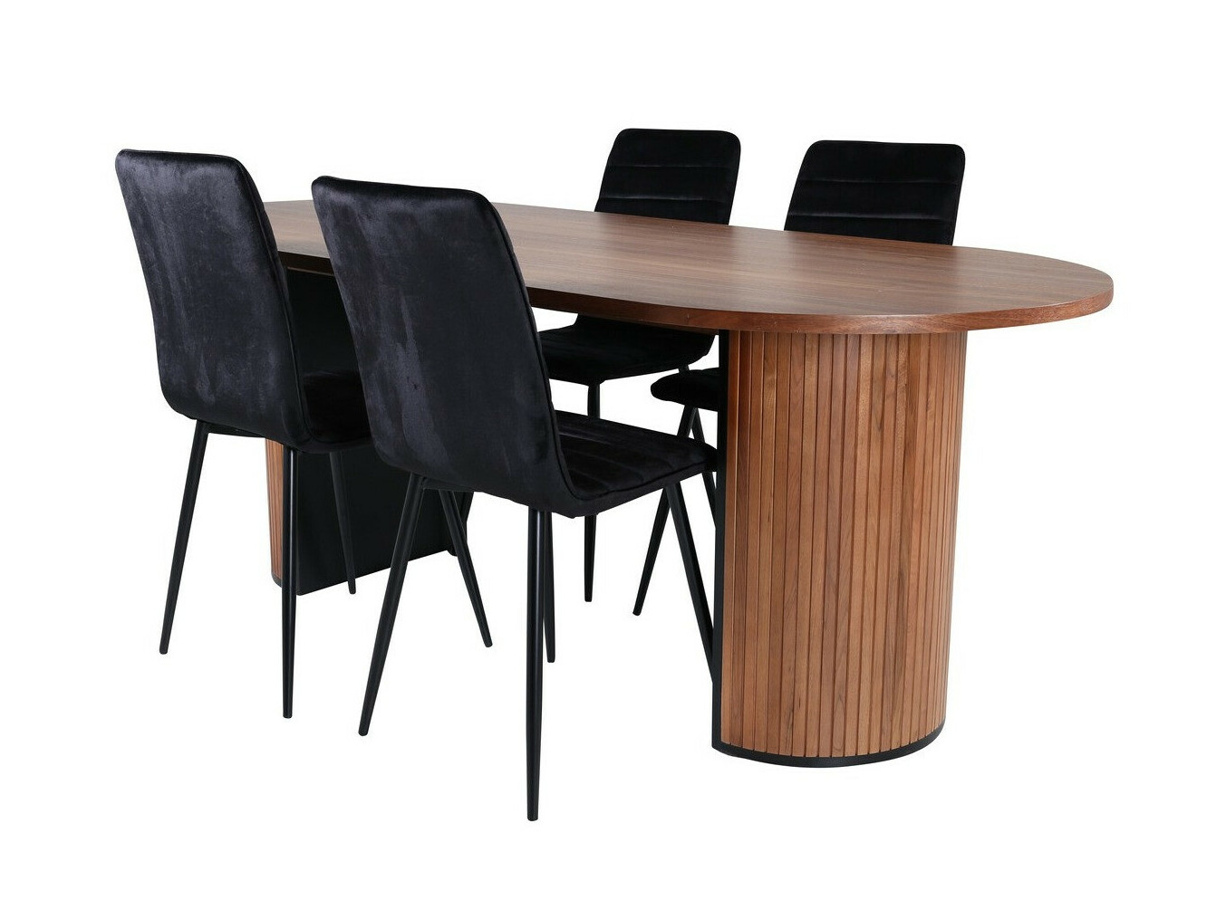 Trpezarijski set Dallas 2758 (Crno)