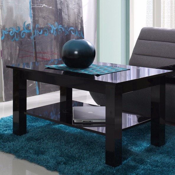 Stočić za kafu Murrieta 114 (Crna visoki sjaj)