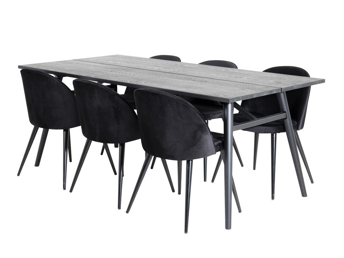 Trpezarijski set Dallas 1676 (Crno)