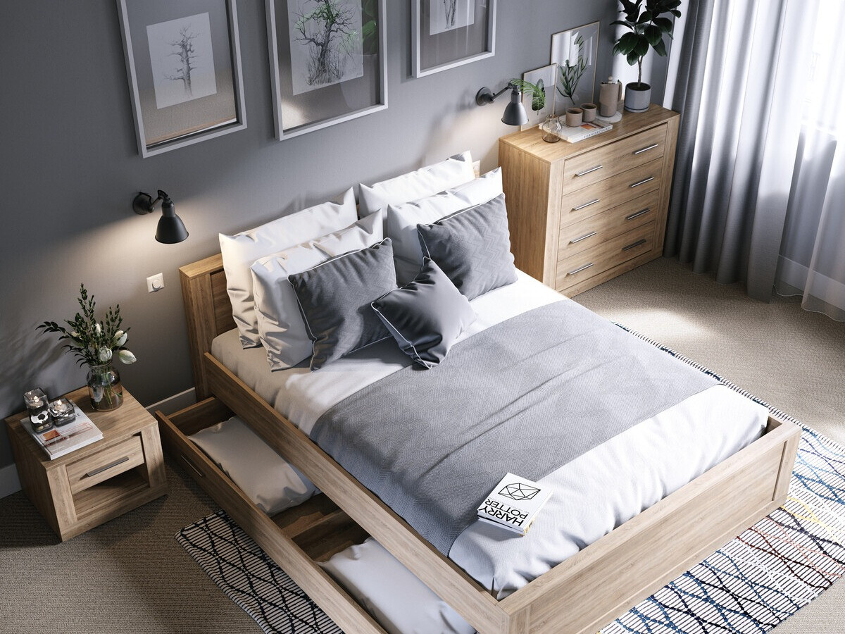 Noćni ormarić Cirdelu 107 (Hrast San Remo)