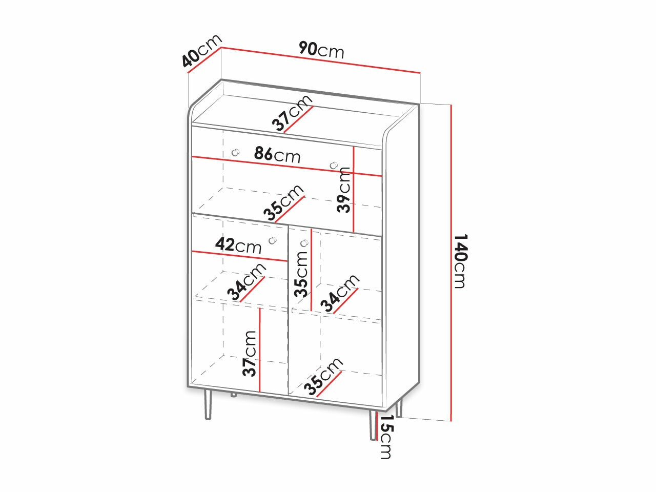 Ormarić Ferenou 102