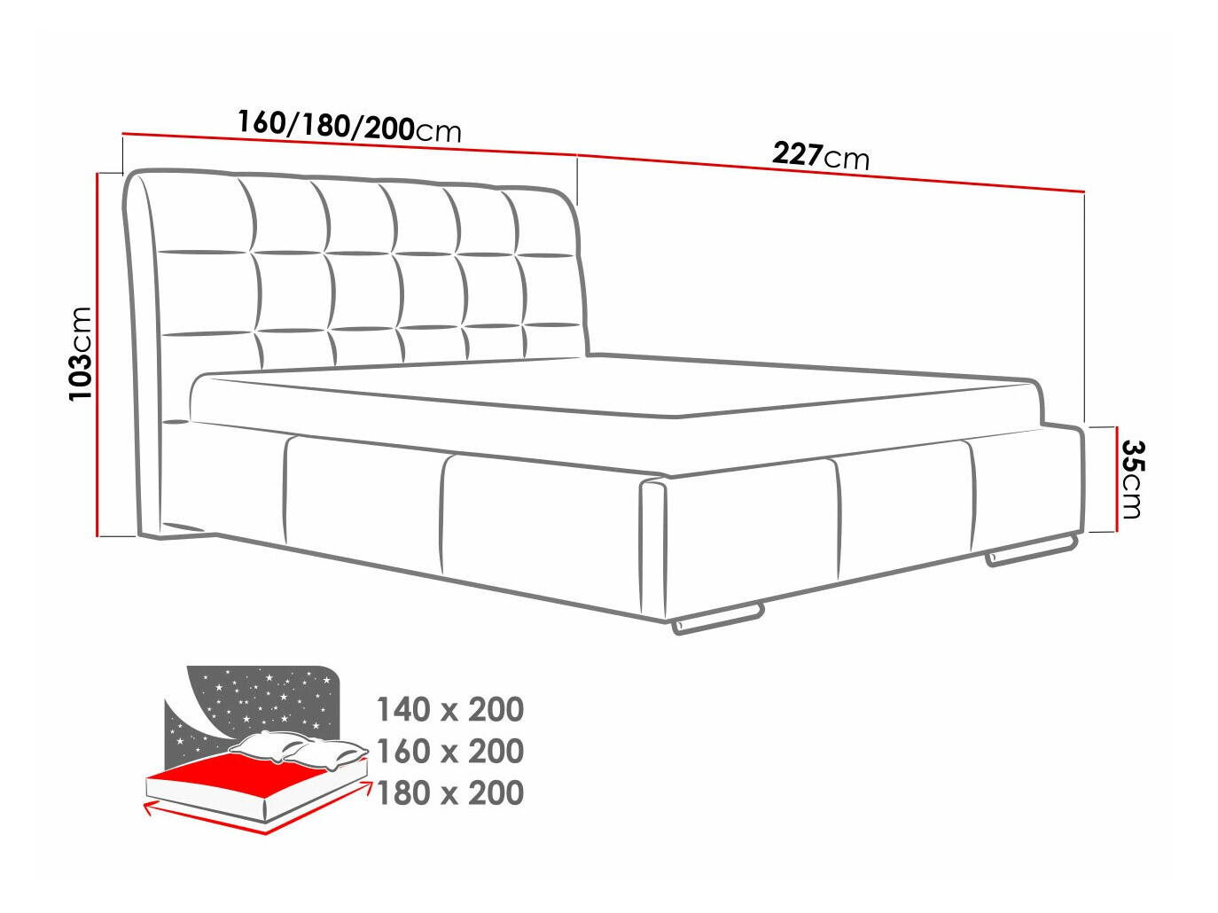 Krevet Baltimore 107 (Ikar 09)