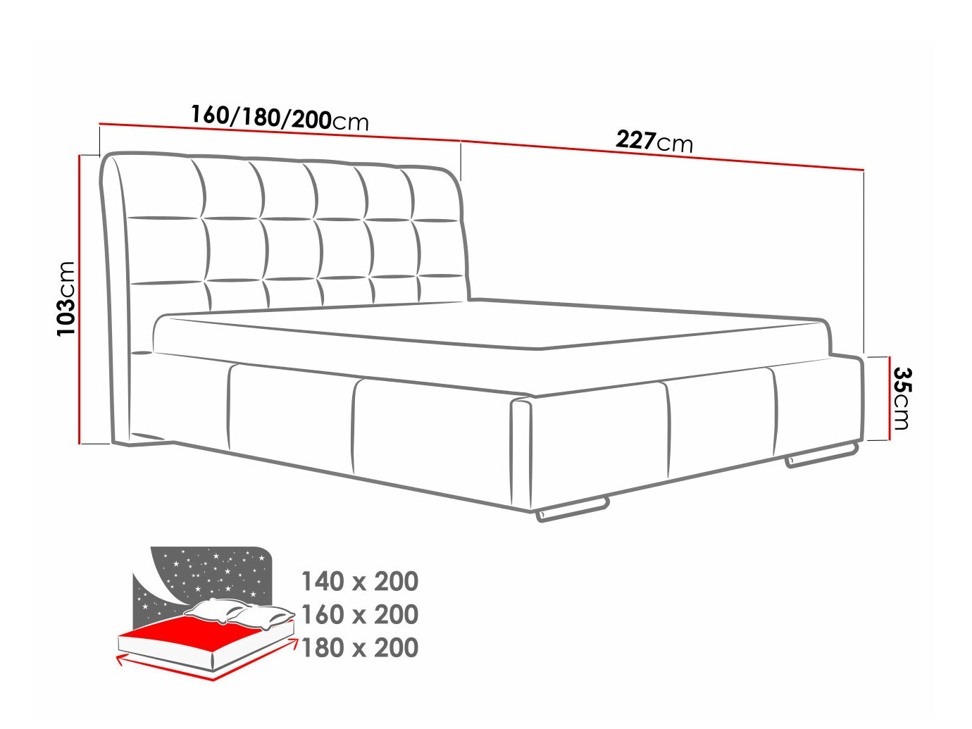 Krevet Baltimore 107 (Spirit 13)