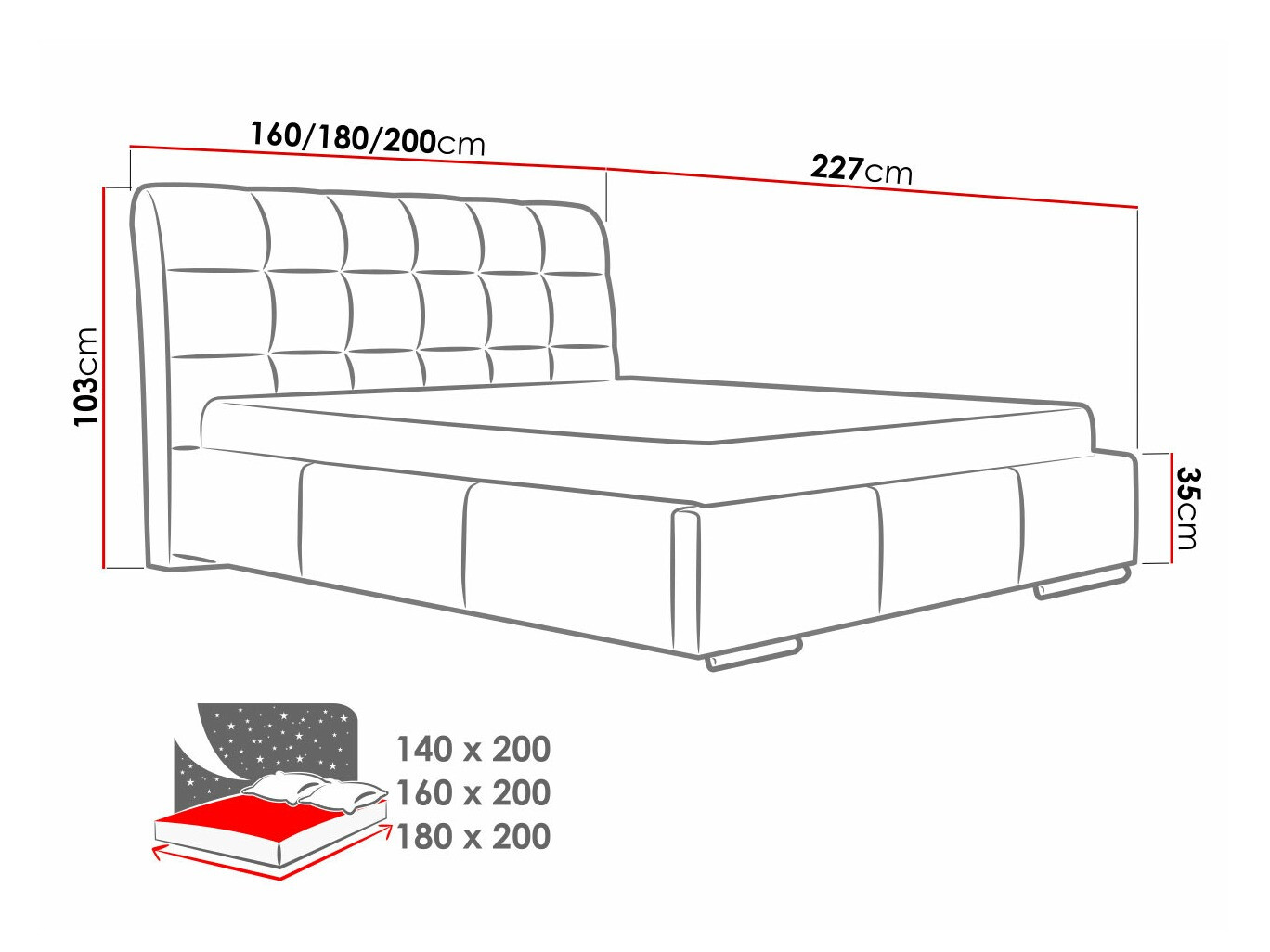 Krevet Baltimore 107 (Spirit 13)