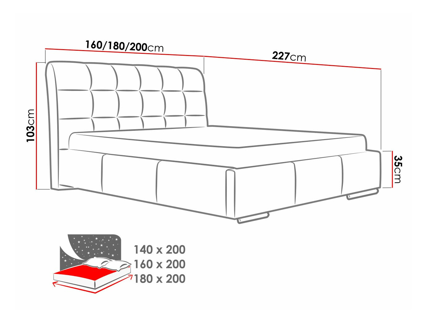 Krevet Baltimore 107 (Spirit 13)