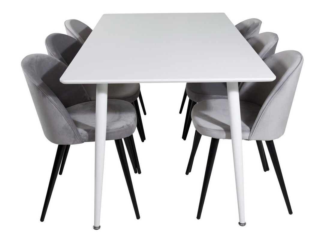 Trpezarijski set Dallas 1624 (Sivo)