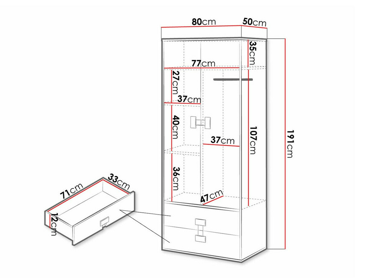 Ormar Florevi 113 (Mat belo + Zanatski hrast)