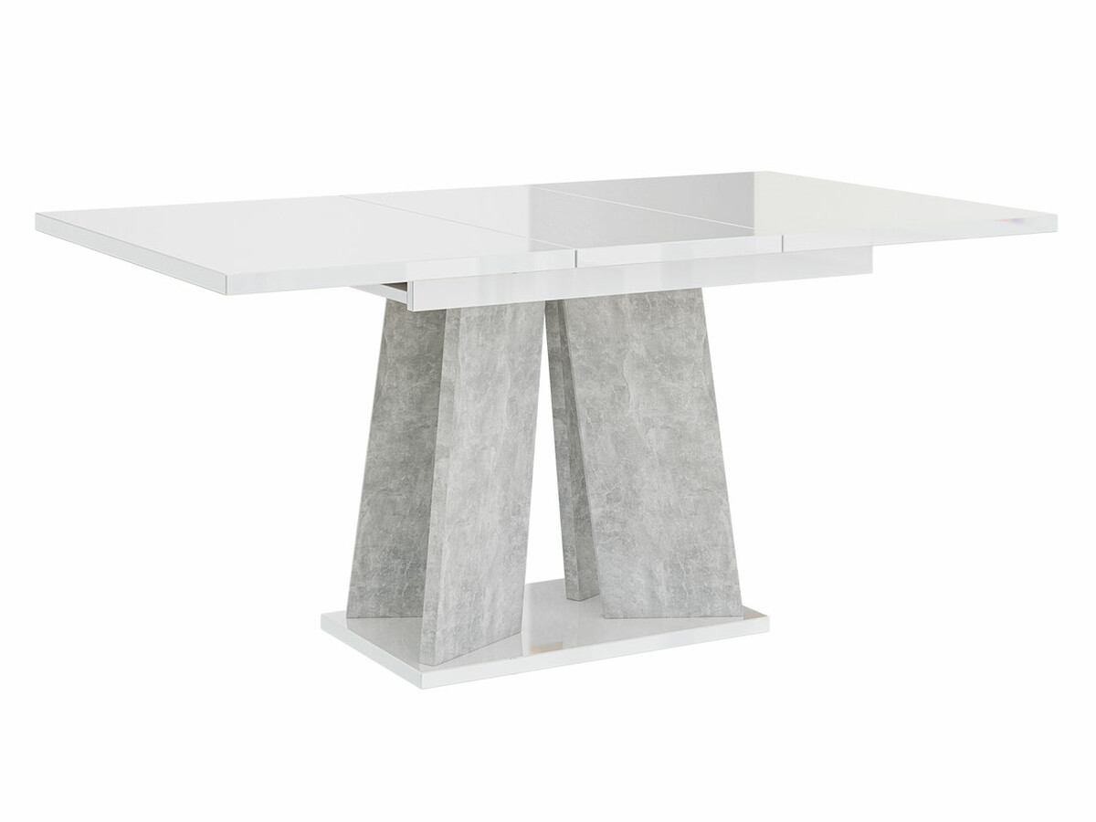 Sto Goodyear 107 (Sjajno belo + Beton)