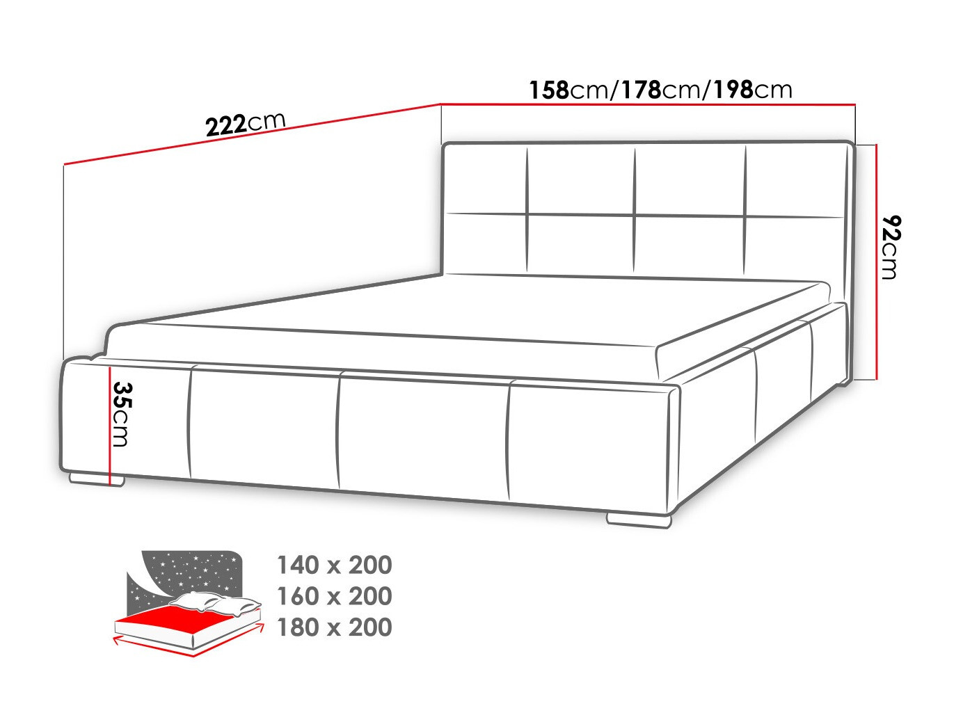 Krevet Baltimore 122 (Ikar 09)