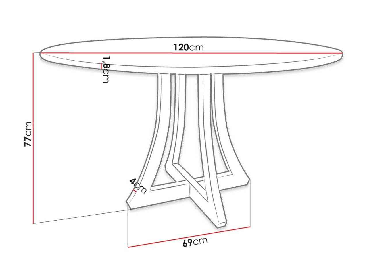 Sto Racine 121 (Sjajno belo + Crno)