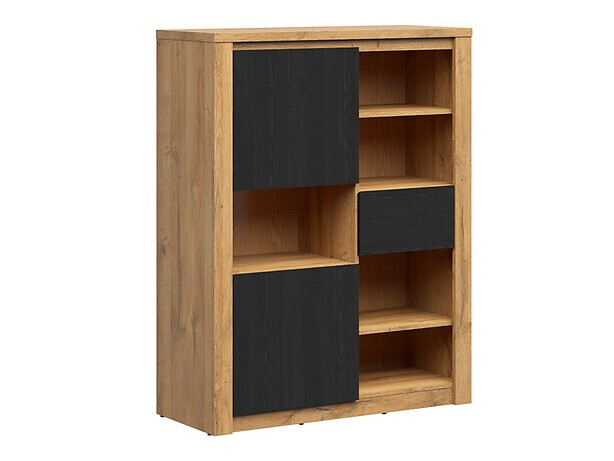 Polica Boston 636 (Crni hrast + Hrast)