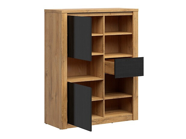 Polica Boston 636 (Crni hrast + Hrast)