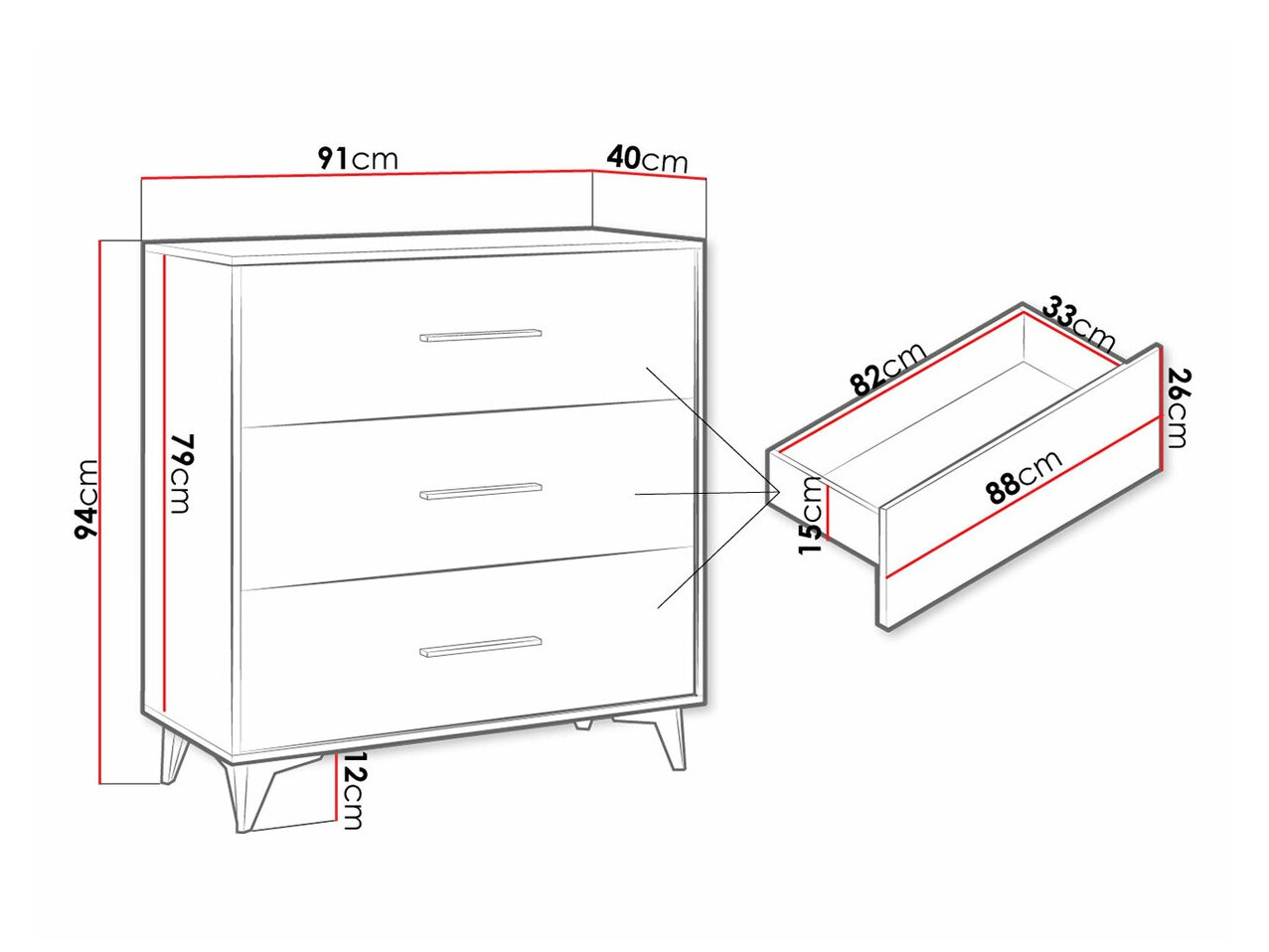 Komoda Avimora 101 (Orah)