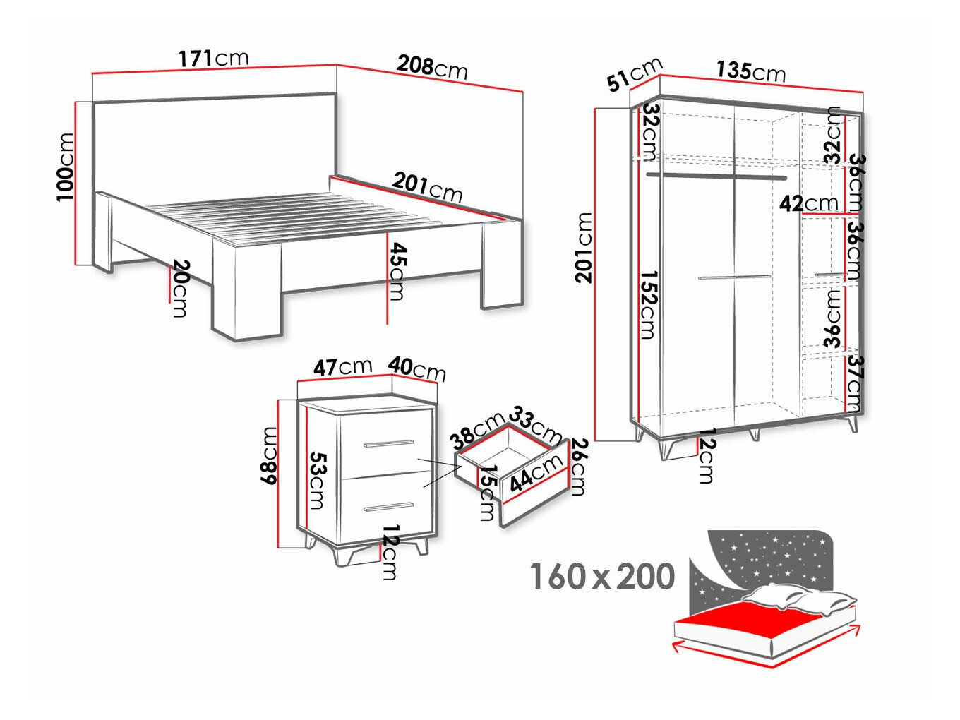 Set spavaća soba Avimora 120
