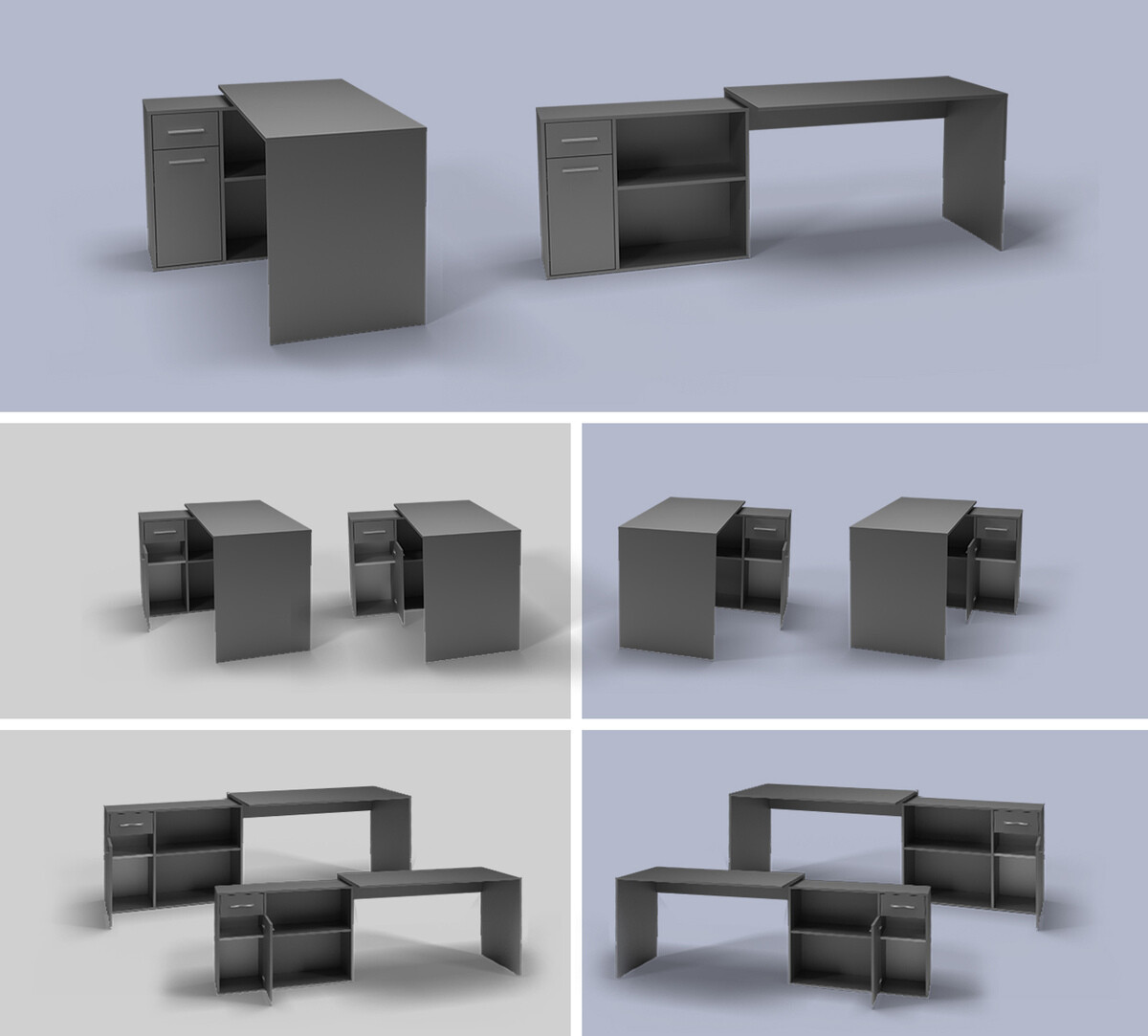 Ugaoni kancelarijski sto Affectus