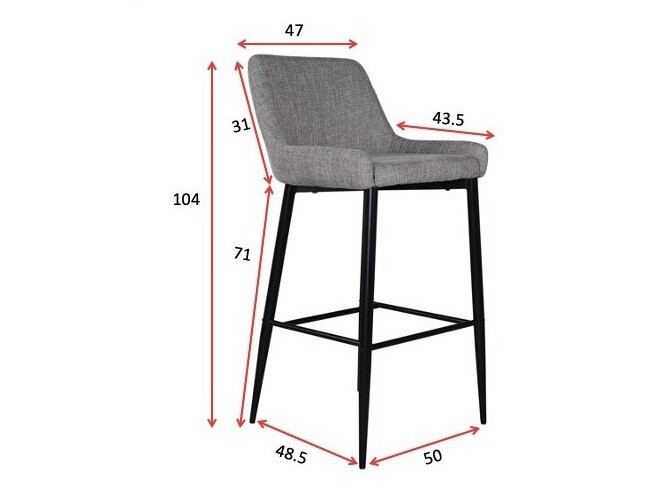 Barska stolica Dallas 2647 (Bež + Crno)