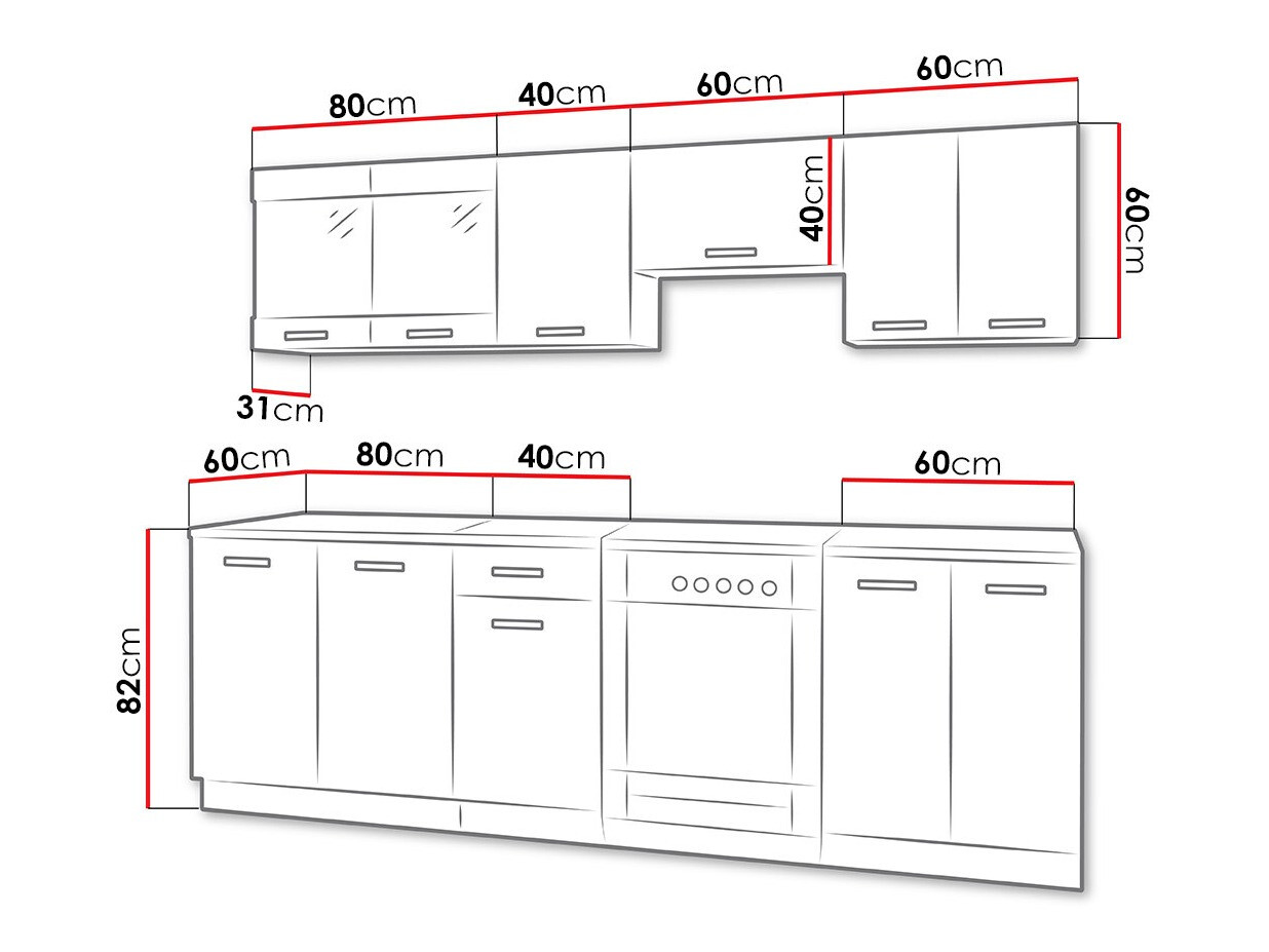 Kuhinjski set Tucson 161