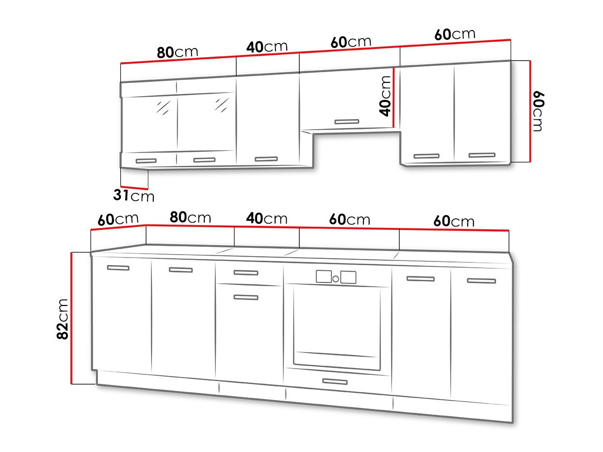 Kuhinjski set Tucson 162