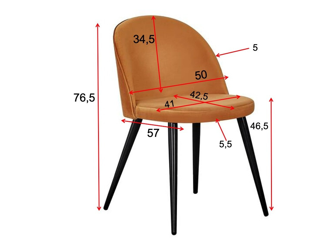 Stolica Dallas 136 (Narandžasta + Crno)