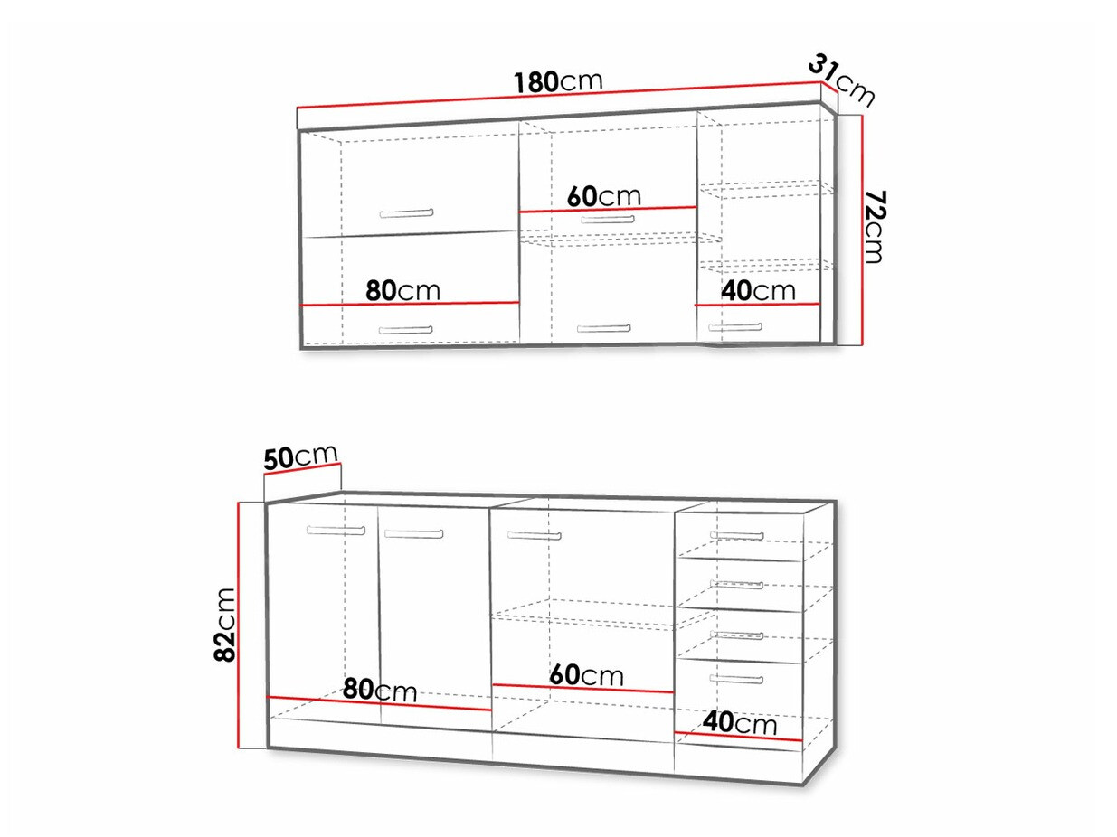 Modularni kuhinjski set Multi Cream 124