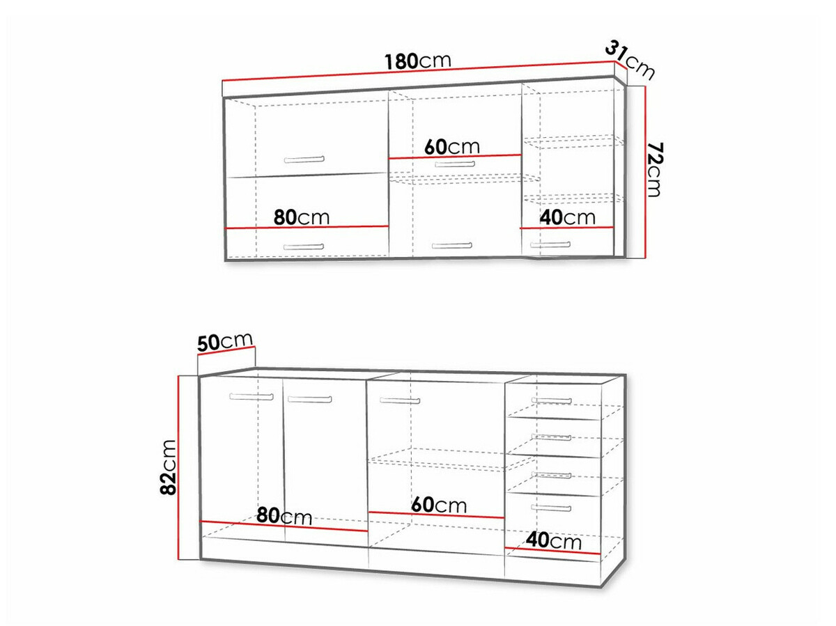 Modularni kuhinjski set Multi Cream 124
