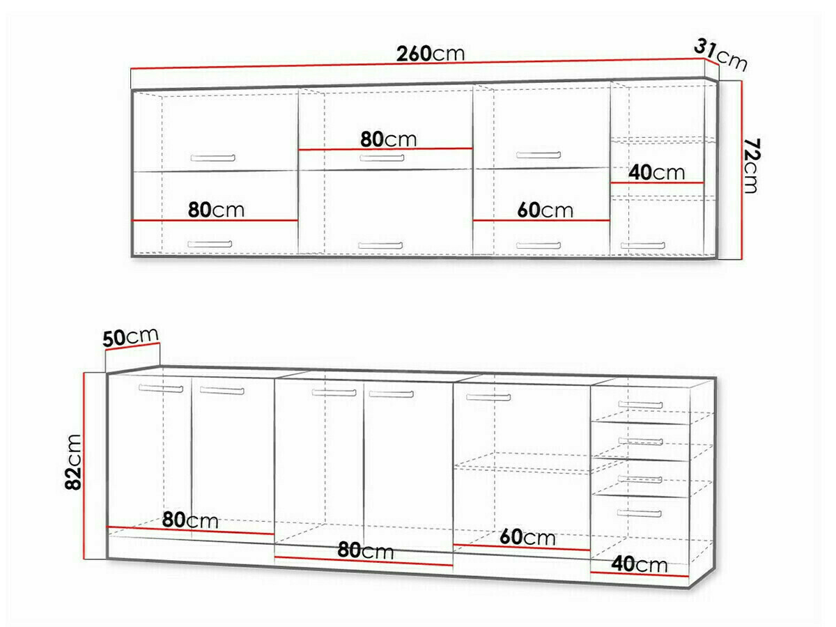 Modularni kuhinjski set Multi White 123
