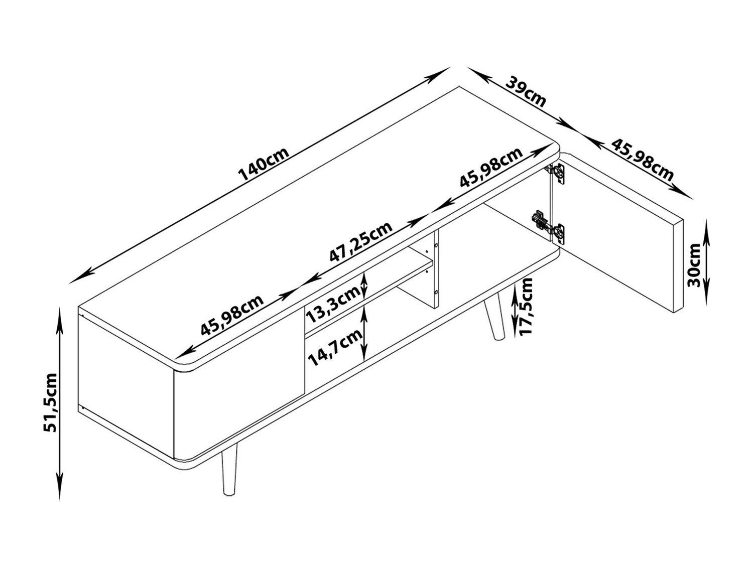 TV komoda Denton 776