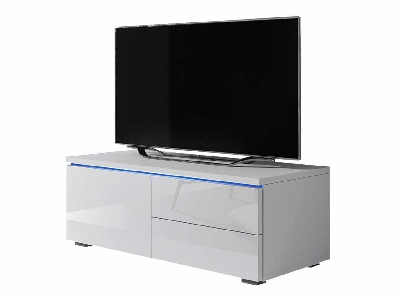 TV komoda Uva VI (Belo + Sjajno belo)