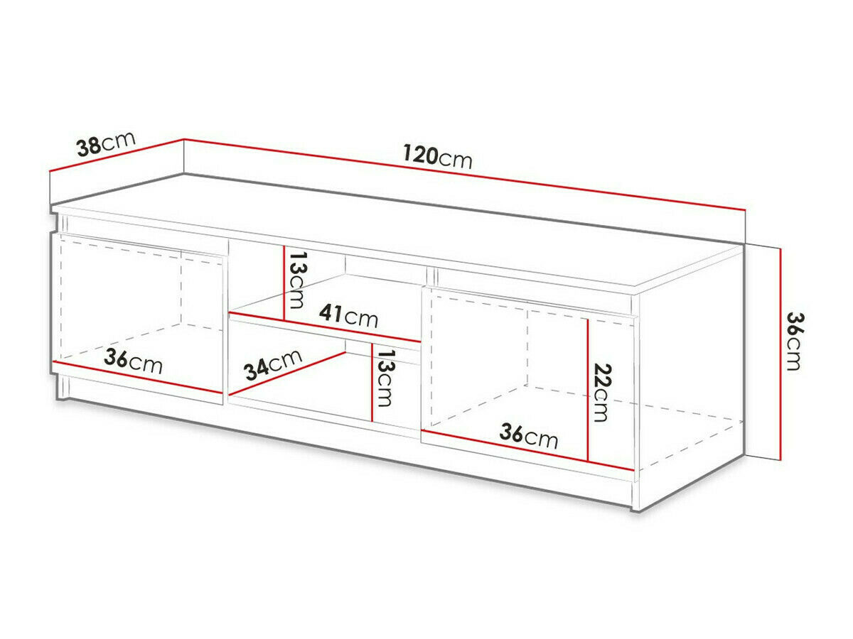 TV sto Sarasota 139 (Graphite)