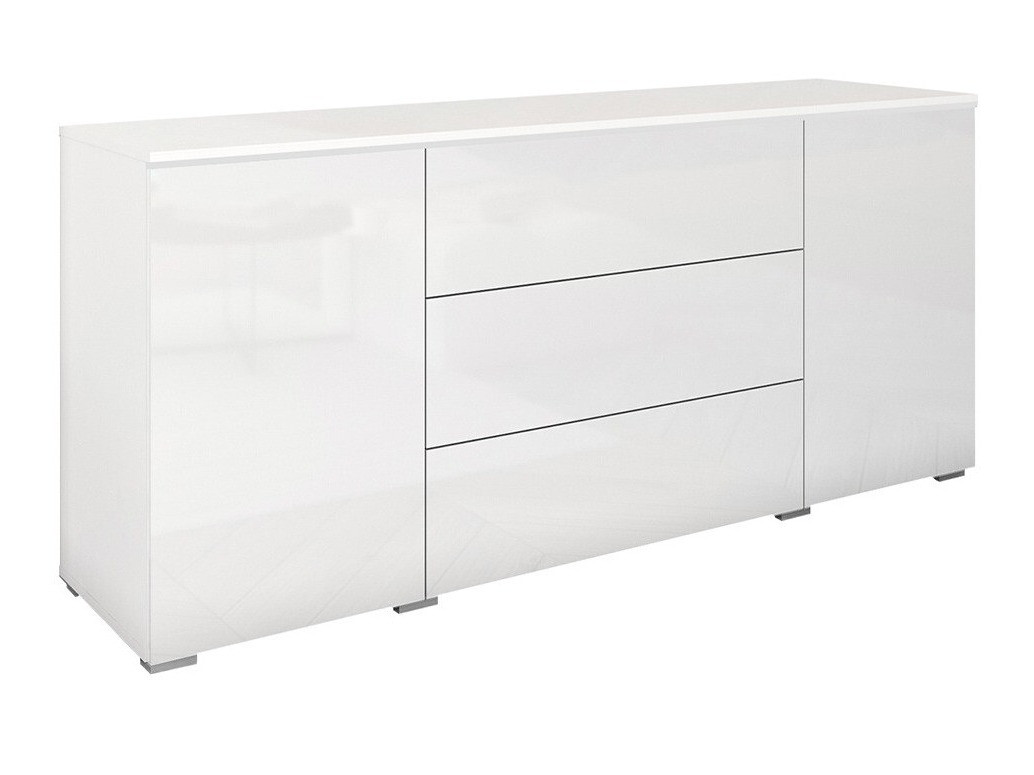 Komoda Mirfivo 102 (Belo + Sjajno belo)