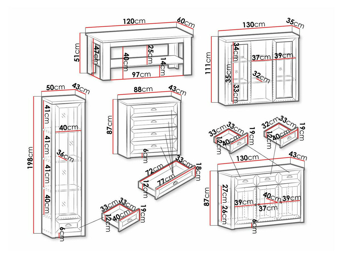 Set za dnevnu sobu Ferdore 162
