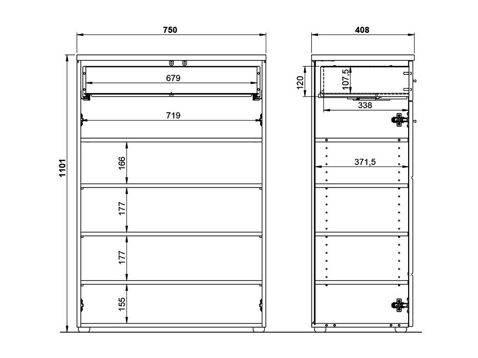 Polica za obuću Salciro 100