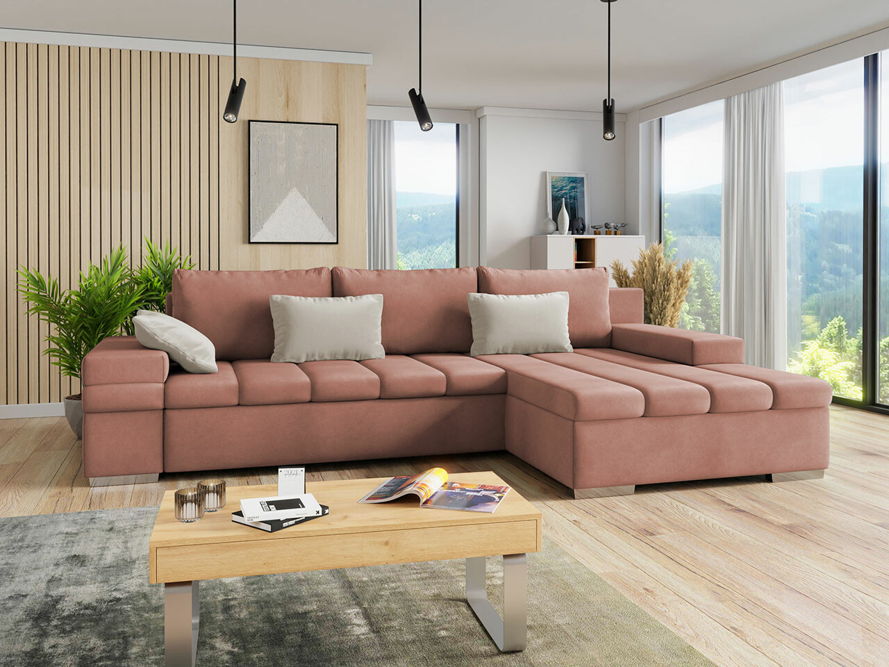 Ugaona sofa Comfivo 169 (Uttario Velvet 2955 + Uttario Velvet 2979)