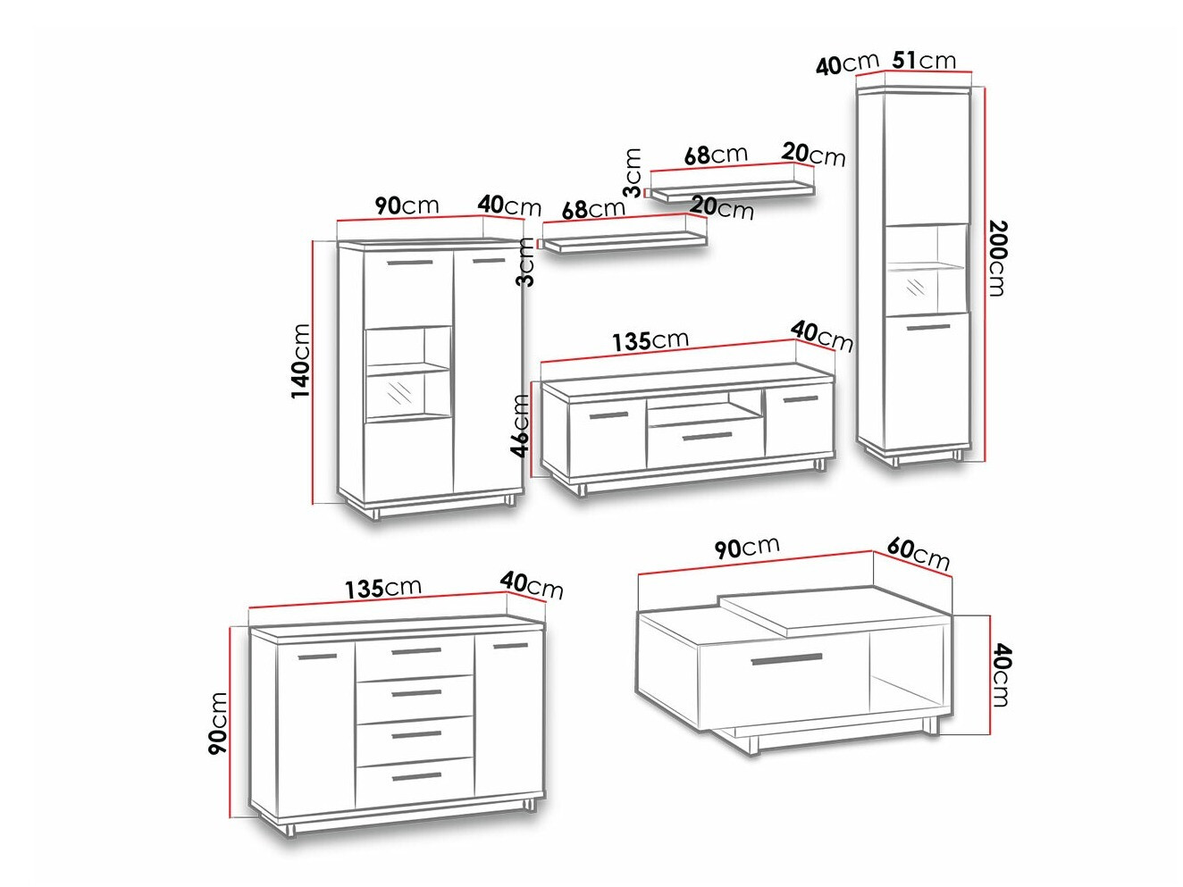 Set za dnevnu sobu Morlira 115