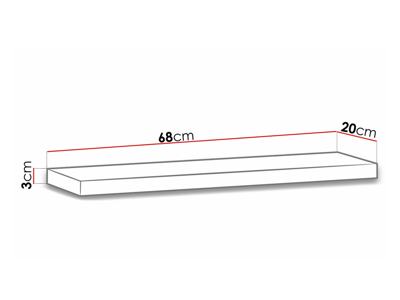 Zidna polica Morlira 104