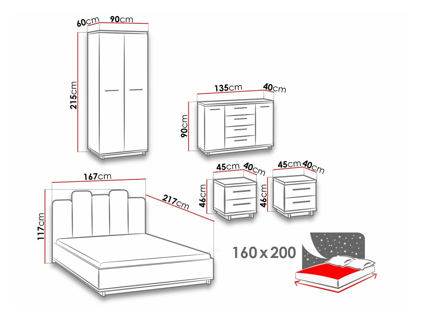 Set spavaća soba Morlira 116