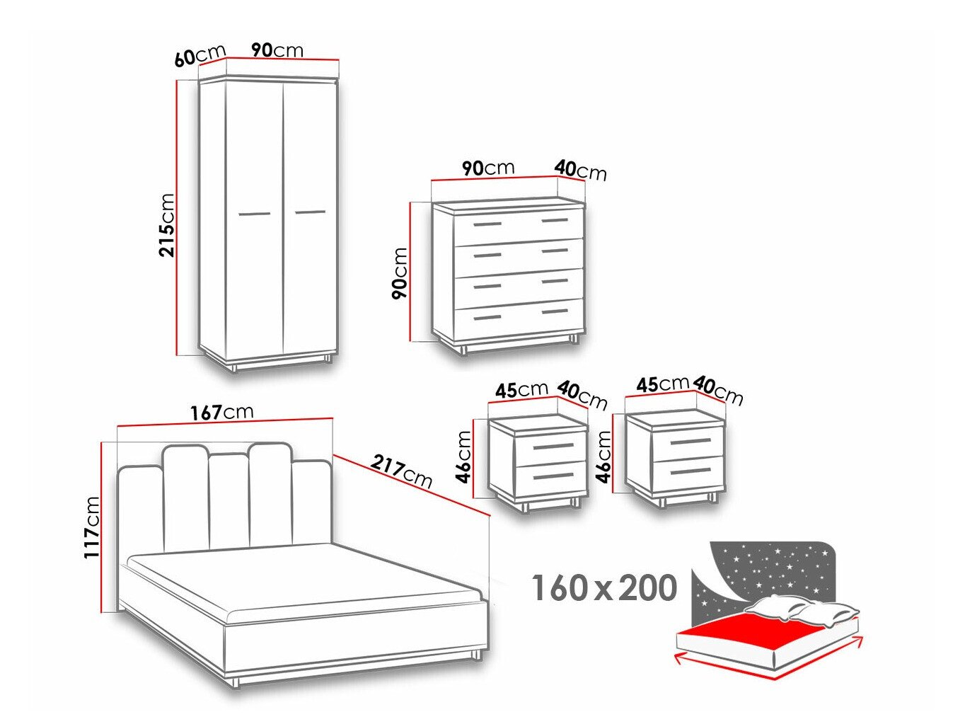 Set spavaća soba Morlira 117