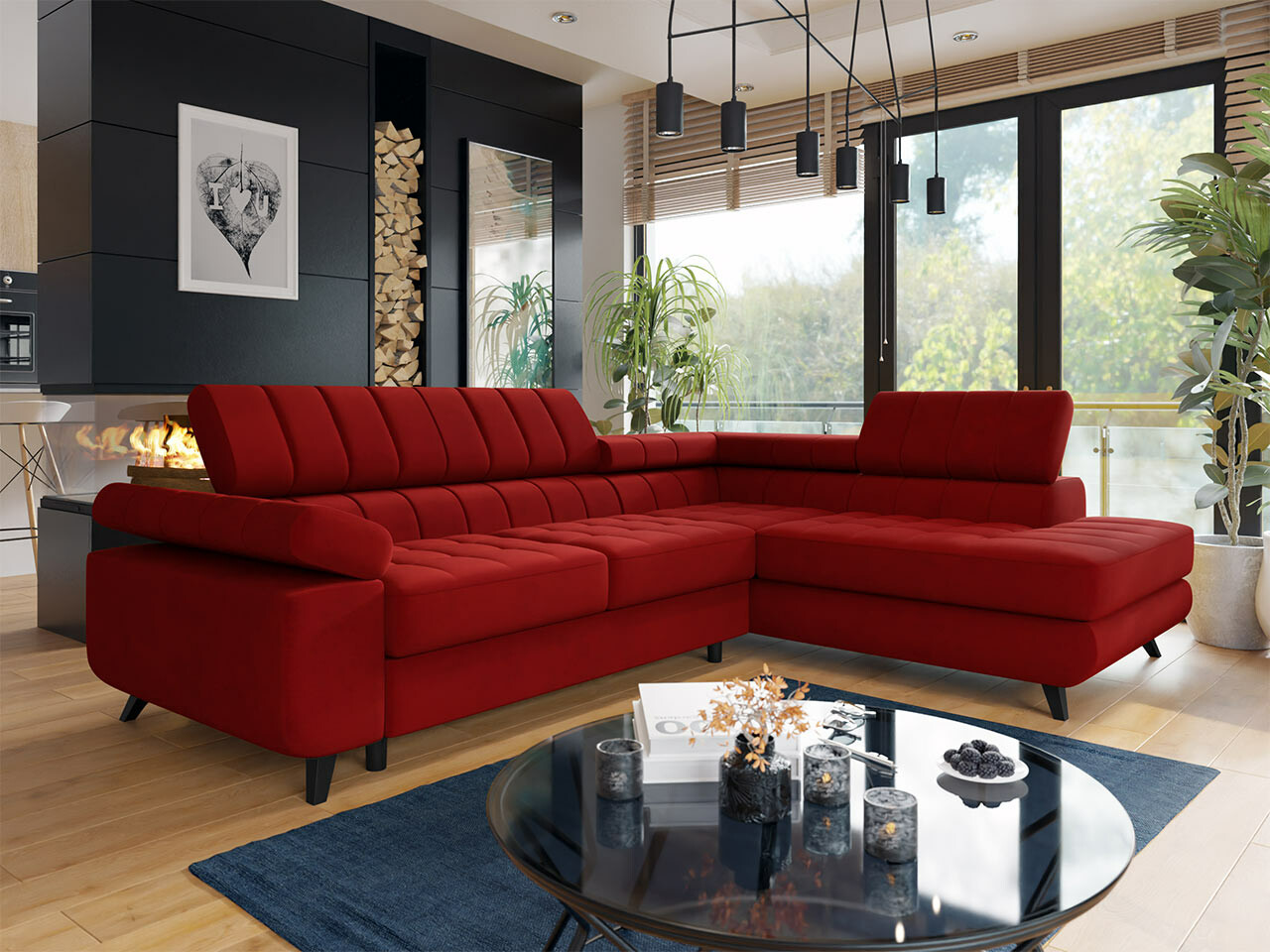 Ugaona sofa Comfivo 207 (Venus Velvet 2926)