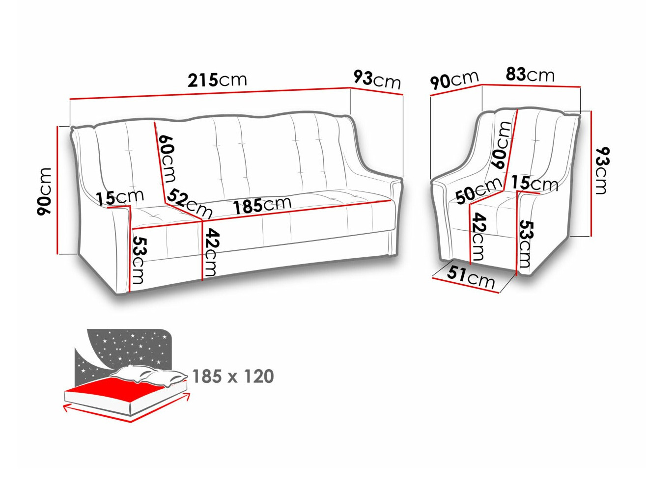 Tapaciran nameštaj set Providence 110 (Kronos 22)