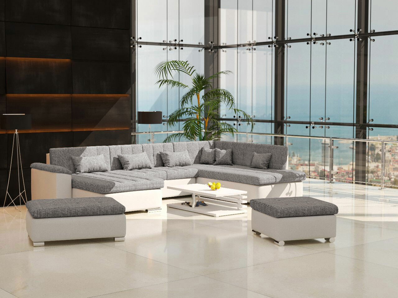 Set tapaciranog nameštaja Comfivo Gemma II (Soft 017 + Lawa 05)
