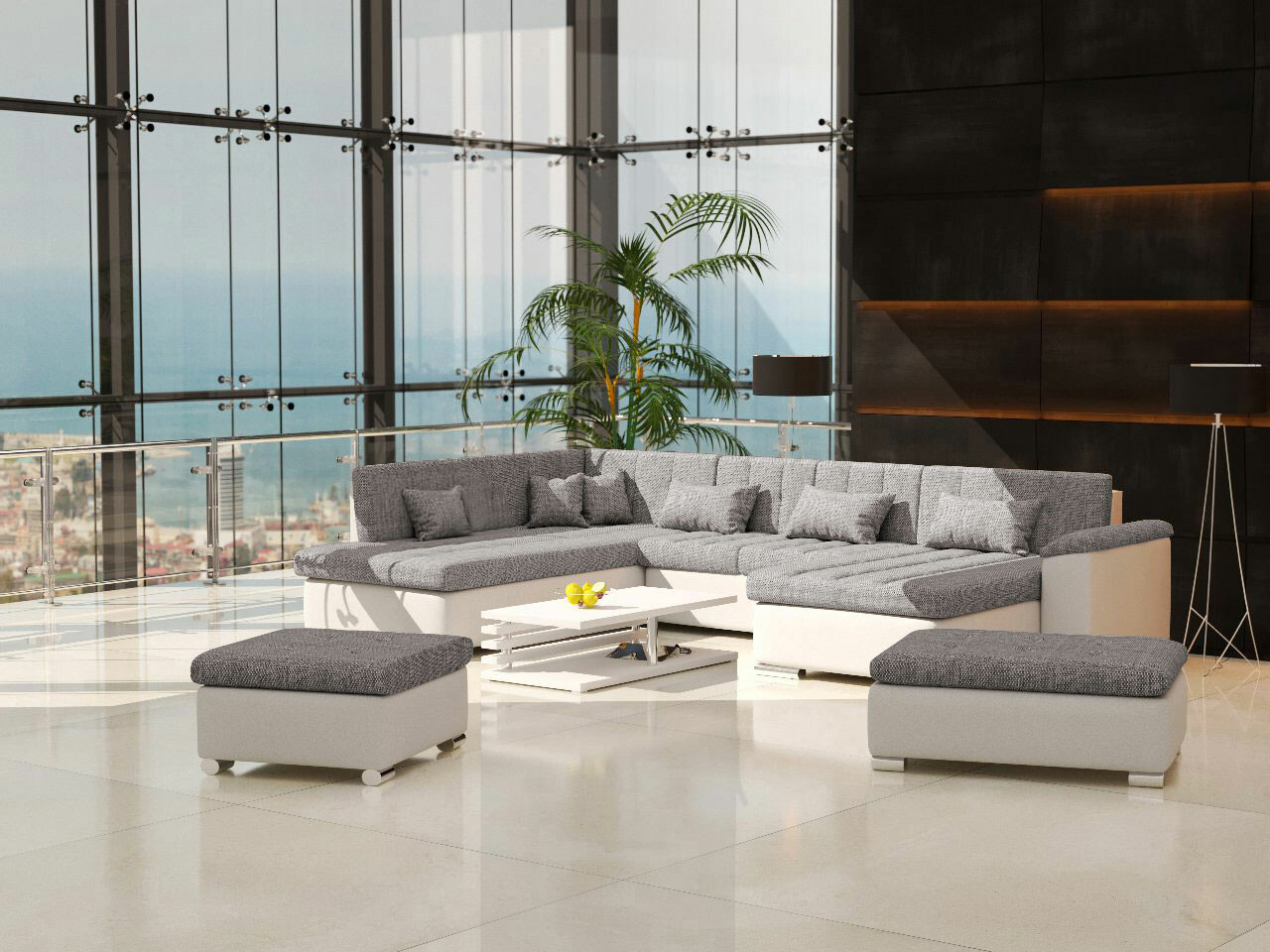 Set tapaciranog nameštaja Comfivo Gemma II (Soft 017 + Lawa 05)