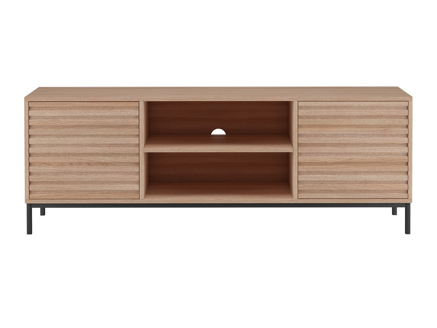 TV komoda Denton 844 (Crno + Hrast)