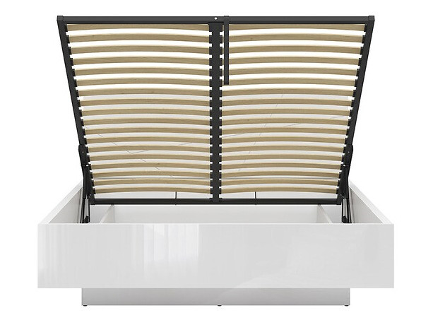 Krevet Fivale 122 (Sjajno belo + Belo)