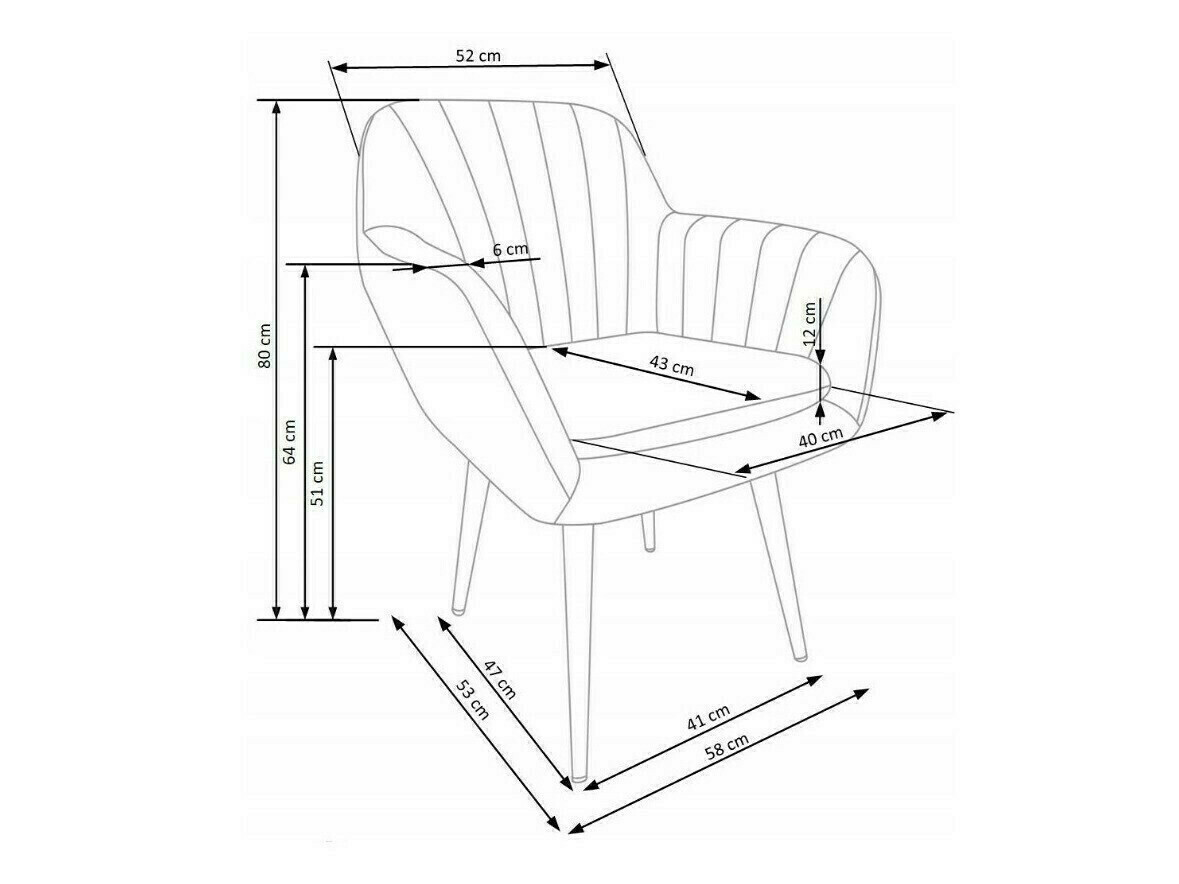 Stolica Houston 1220 (Sivo)