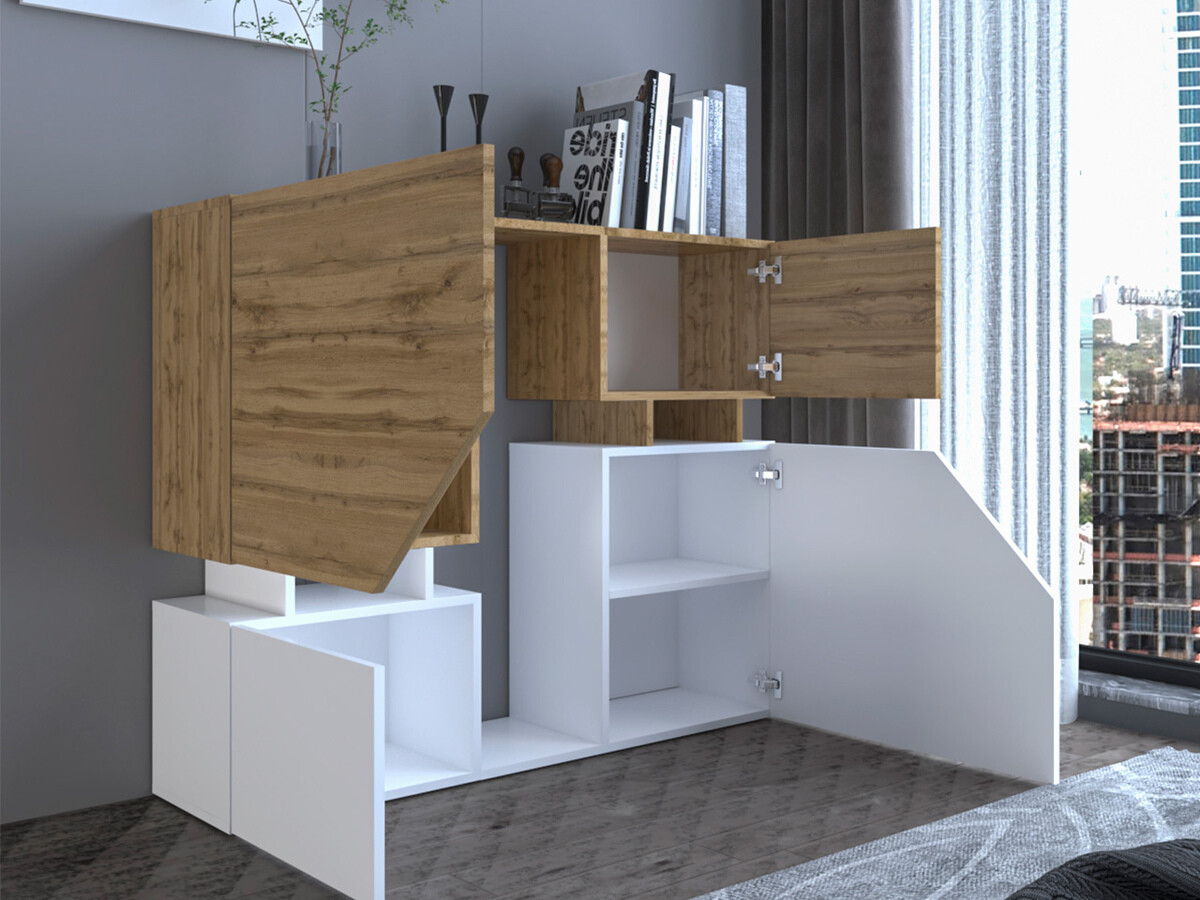 Set za dnevnu sobu Comfivo Daldune 103 (Вотан храст + Belo)