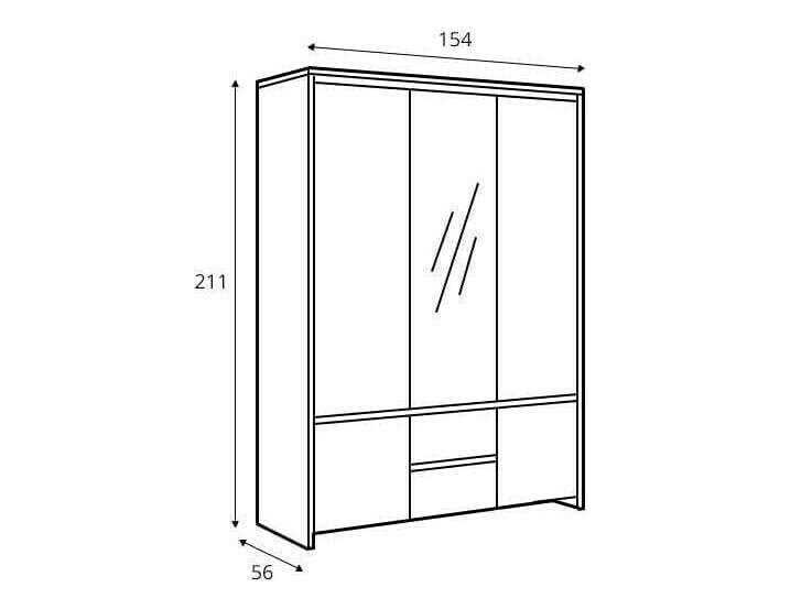 Ormar Nolroma 118 (Belo + Sonoma hrast)