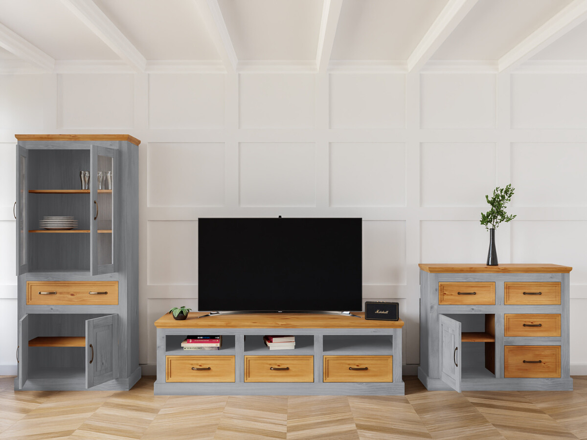 Set za dnevnu sobu Tolelio 115 (Sivo + Bor)