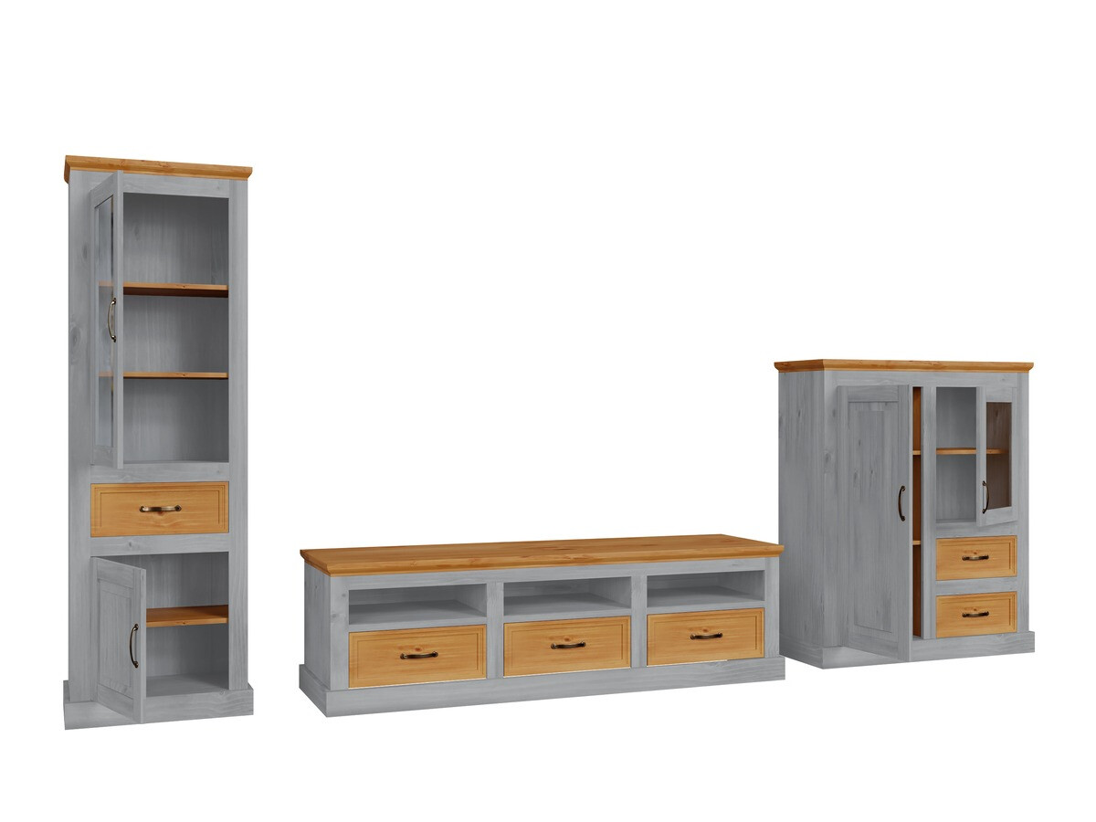 Set za dnevnu sobu Tolelio 116 (Sivo + Bor)