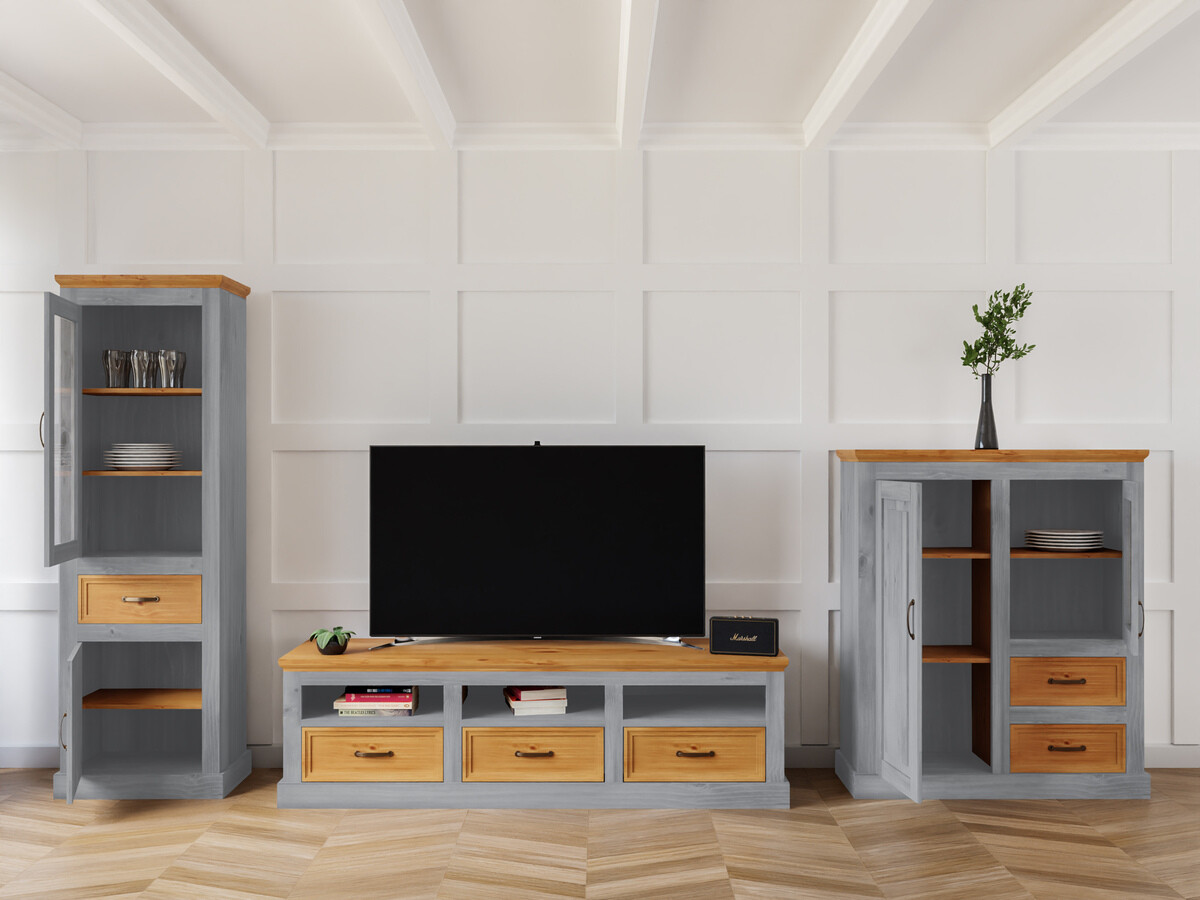 Set za dnevnu sobu Tolelio 116 (Sivo + Bor)